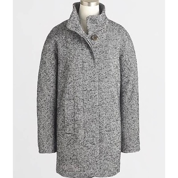J. Crew Jackets & Coats J Crew Wool Blend Coat Marled Tweed Heather